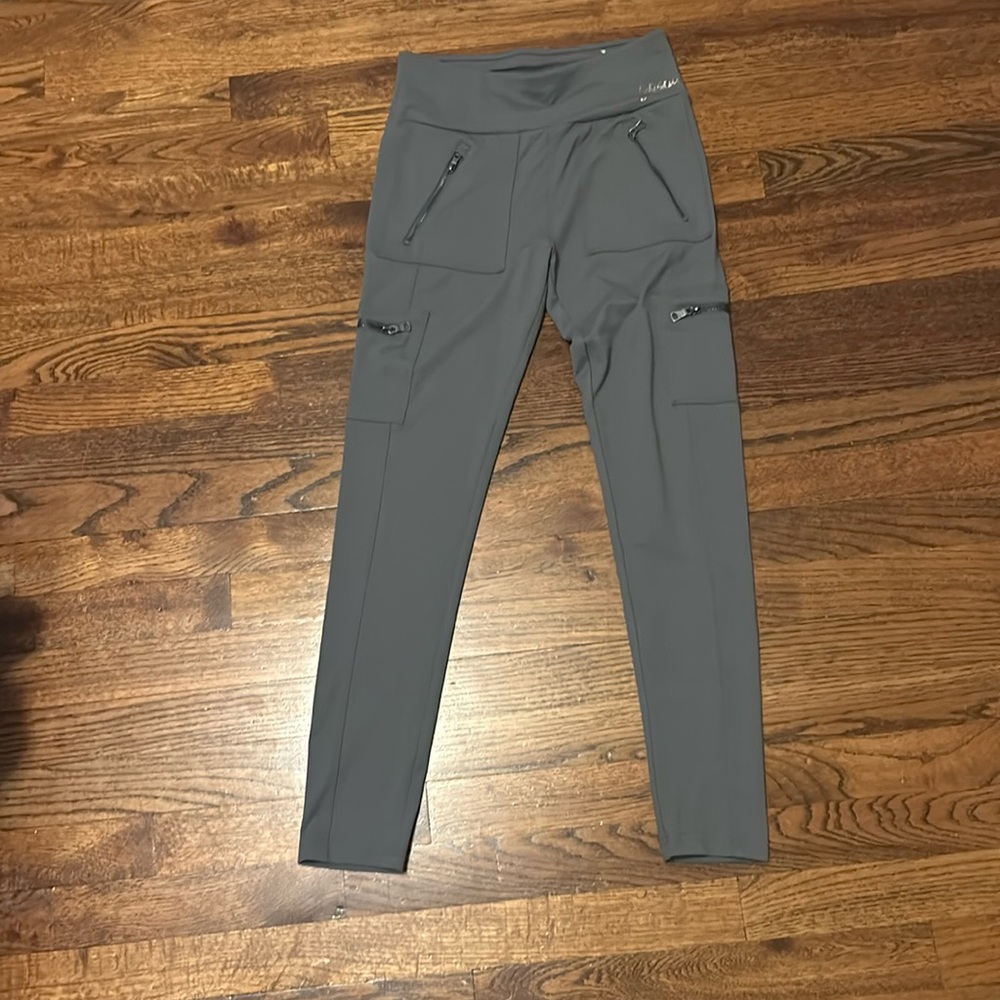 Justice gray zipper leggings